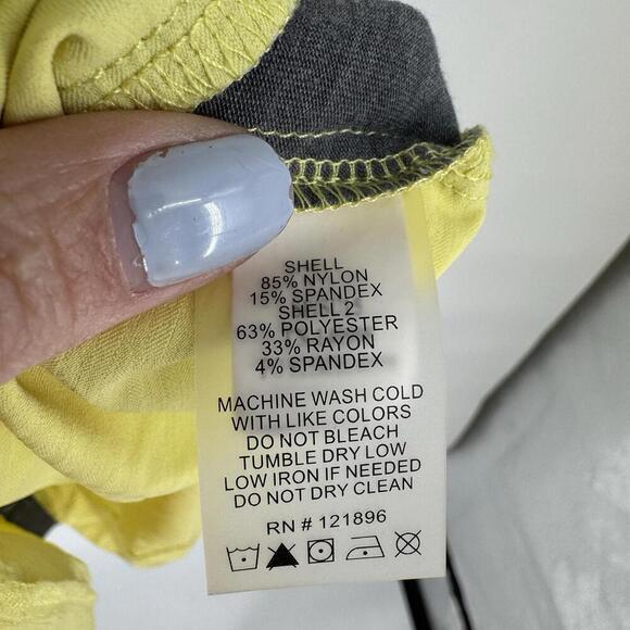 Title Nine dress large L yellow gray outdoor gorpcore camping hiking trail - Picture 4 of 6